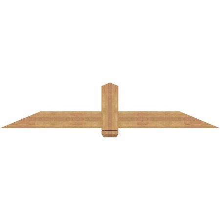 Ekena Millwork Eugene Smooth Timber Gable Bracket, Western Red Cedar, 72"W x 15"H x 1 1/2"D x 5 1/2"F, 5/12 Pitch GBW072X15X0206EUG00SWR